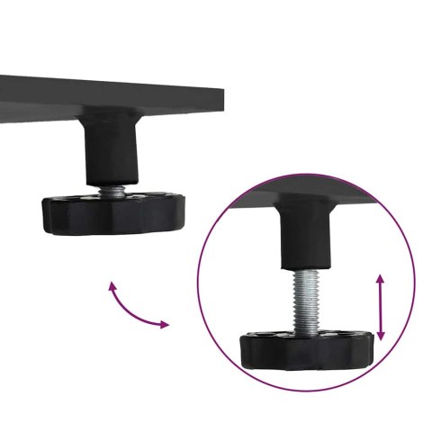 PODSTAWA DO PARASOLA CZARNY 100X100X4CM STAL