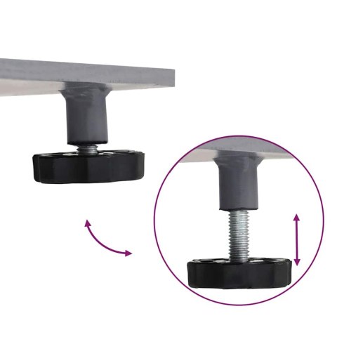 PODSTAWA DO PARASOLA WYGLĄD CIEMNEGO SZAREGO DREWNA