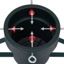 STOJAK POD CHOINKĘ CZARNY METALOWY DO 210CM STABILNY TRWAŁY