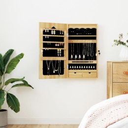 WISZĄCA SZAFKA NA BIŻUTERIĘ Z LUSTREM 37,5X10X67CM