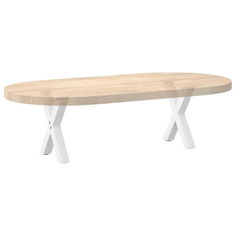 NOGI DO STOLIKA KAWOWEGO W KSZTAŁCIE LITERYX2 SZT. BIAŁE 37X(30-31)CM STAL