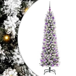 SZTUCZNA CHOINKA ZIELONO-BIAŁY 180CM PVC METAL I PLASTIK