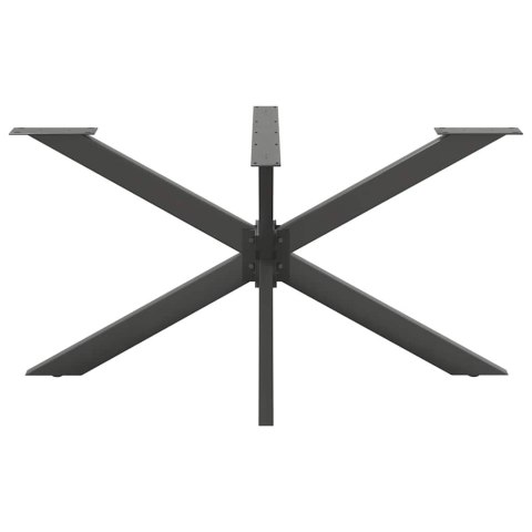 NOGA DO STOŁU JADALNEGO PAJĄK KSZTAŁT ANTRACYT 150X78X(72-73)CM STAL