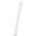 NOGI DO STOŁU JADALNEGO W KSZTAŁCIE LITERY U 2 SZT. BIAŁE 50X(72-73)CM STAL