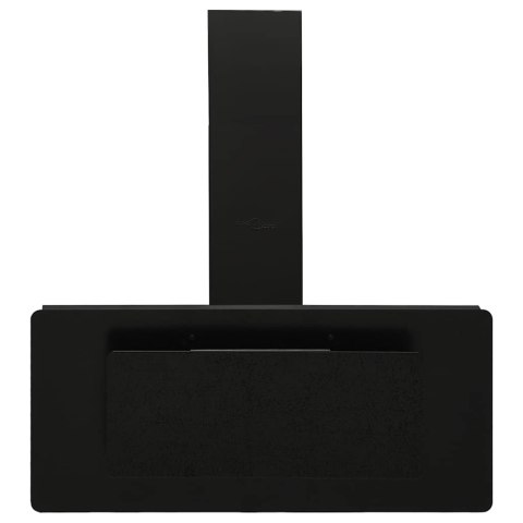 VidaXL Okap kuchenny, 90 cm, stal nierdzewna i hartowane szkło, czarny