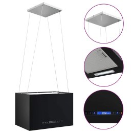 WISZĄCY OKAP NAD WYSPĘ DOTYKOWY LCD 55CM STALOWY