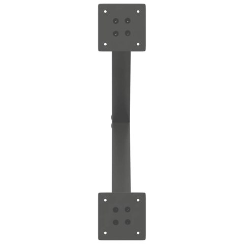 VidaXL Nogi do stolika kawowego w kształcie litery X 2 szt. Antracyt 50x(42-43) cm Stal