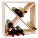 SZAFKA NA WINO 62X25X62CM LITE DREWNO SOSNOWE