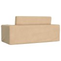 2-OS. SOFA DLA DZIECI ROZKŁADANA KREMOWA MIĘKKI PLUSZ
