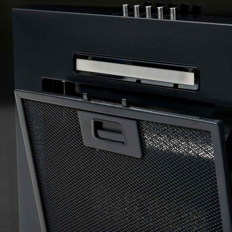 ŚCIENNY OKAP KUCHENNY STAL NIERDZEWNA 756 M³/H 60CM CZARNY