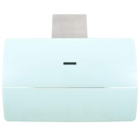 VidaXL Ścienny okap kuchenny, stal nierdzewna, 756 m³/h, 90 cm, biały