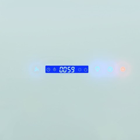 VidaXL Ścienny okap kuchenny, stal nierdzewna, 756 m³/h, 90 cm, biały