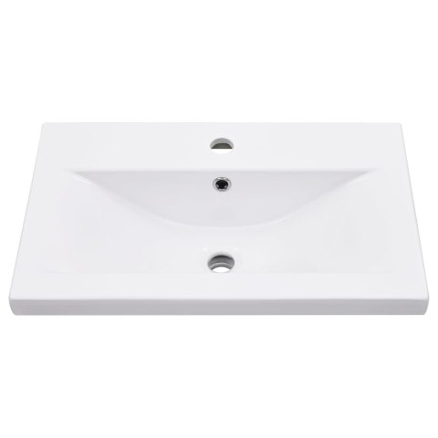 STELAŻ ŁAZIENKOWY ŚCIENNY 59X38 Z UMYWALKĄ 61X39,5 ZESTAW CZARNY LOFT PODWIESZ