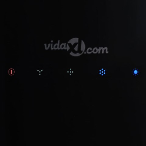 WISZĄCY OKAP NAD WYSPĘ DOTYKOWY LCD SZKŁO HARTOWANE