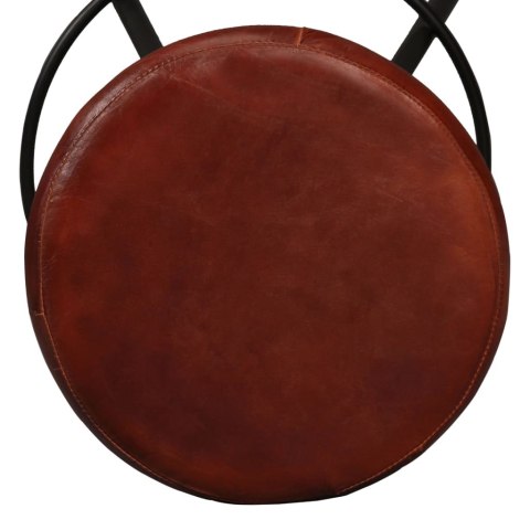 MEBLE BAROWE Z LITEGO DREWNA AKACJOWEGO I SKÓRY 5 ELEMENTÓW