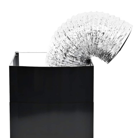 VidaXL Ścienny okap kuchenny, stal nierdzewna, 756 m³/h, 90 cm, czarny