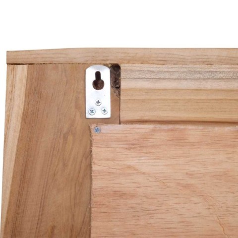 LUSTRO DEKORACYJNE DREWNO TEKOWE 60X 60CM KWADRATOWE