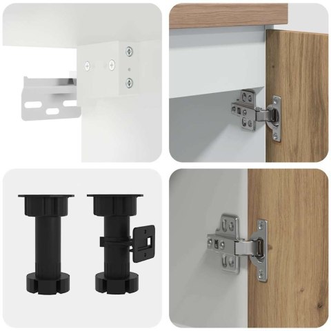 ZESTAW 11 SZAFEK KUCHENNYCH LYON DĄB ARTISAN