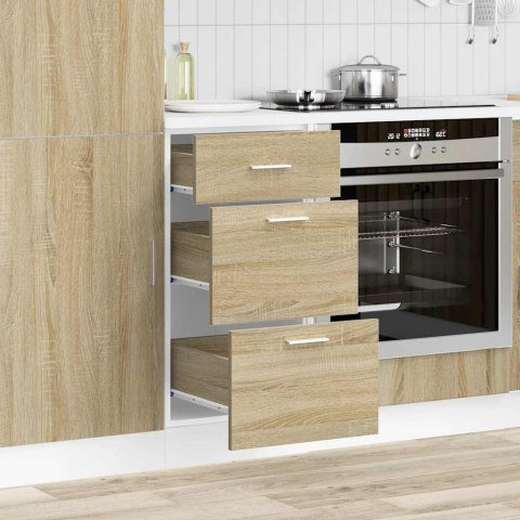 DOLNA SZAFKA "LYON" DĄB SONOMA 40X46X81,5CM DREWNO KLEJONE