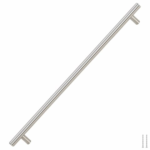 UCHWYTY DO SZAFEK 5 SZT. SREBRNE 480 MM STAL NIERDZEWNA