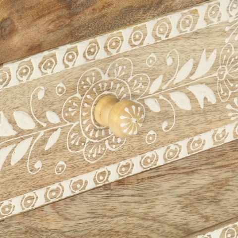 RĘCZNIE MALOWANA SZAFKA NOCNA 40X30X60CM LITE DREWNO MANGO