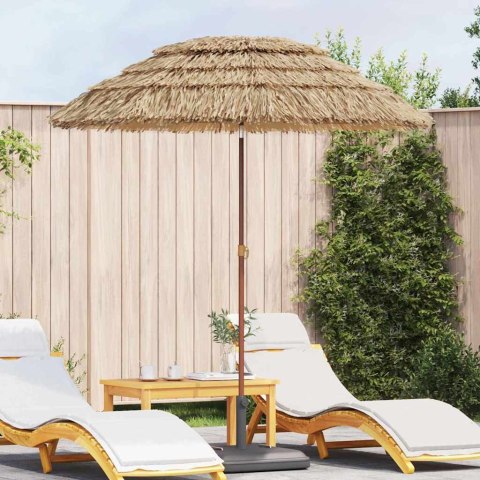 PARASOL PLAŻOWY BRĄZOWY Ø 160X196CM STAL