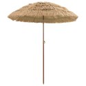PARASOL PLAŻOWY BRĄZOWY Ø 160X196CM STAL