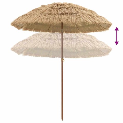 PARASOL PLAŻOWY BRĄZOWY Ø 160X196CM STAL