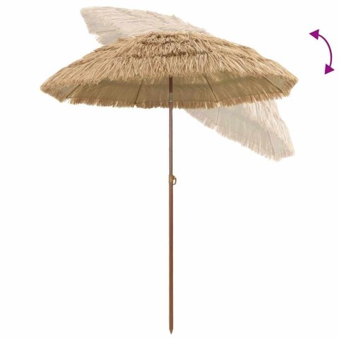 PARASOL PLAŻOWY BRĄZOWY Ø 160X196CM STAL