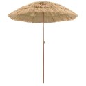 PARASOL PLAŻOWY BRĄZOWY Ø 160X196CM STAL