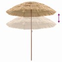 PARASOL PLAŻOWY BRĄZOWY Ø 160X196CM STAL