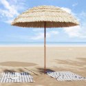 PARASOL PLAŻOWY BRĄZOWY Ø 206X209.5CM STAL