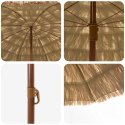 PARASOL PLAŻOWY BRĄZOWY Ø 206X209.5CM STAL