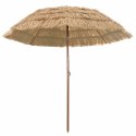 PARASOL PLAŻOWY BRĄZOWY Ø 265X267CM STAL
