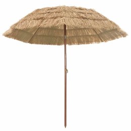 PARASOL PLAŻOWY BRĄZOWY Ø 265X267CM STAL