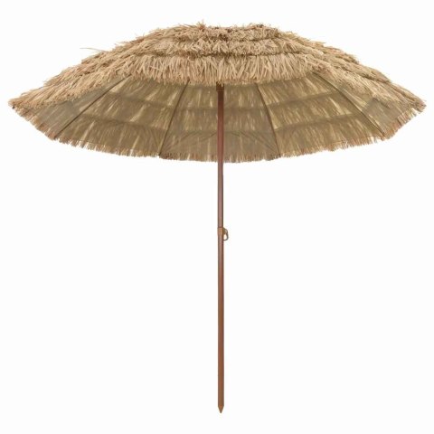 PARASOL PLAŻOWY BRĄZOWY Ø 265X267CM STAL