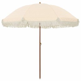 PARASOL PLAŻOWY ŻÓŁTY I BIAŁY Ø 205X209CM STAL