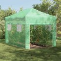SZKLARNIA Z DACHEM ZIELONY 280X410X315CM STAL