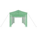 SZKLARNIA Z DACHEM ZIELONY 290X580X315CM STAL