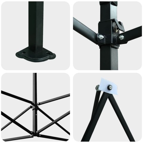 SZKLARNIA Z DACHEM ZIELONY 290X870X315CM STAL