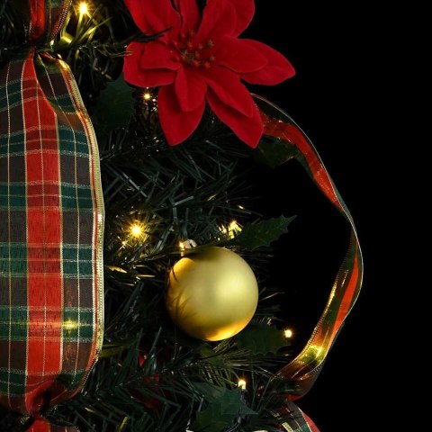 SZTUCZNA CHOINKA Z 100 DIODAMI LED ZIELONA 150CM