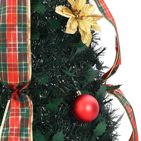 SZTUCZNA CHOINKA Z 50 DIODAMI LED Z PODSTAWĄ ZIELONA 120CM