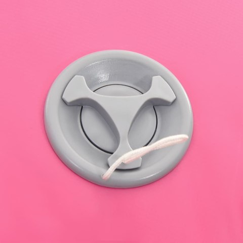 DMUCHANY WAŁEK GIMNASTYCZNY Z POMPKĄ 120X75CM PVC RÓŻOWY