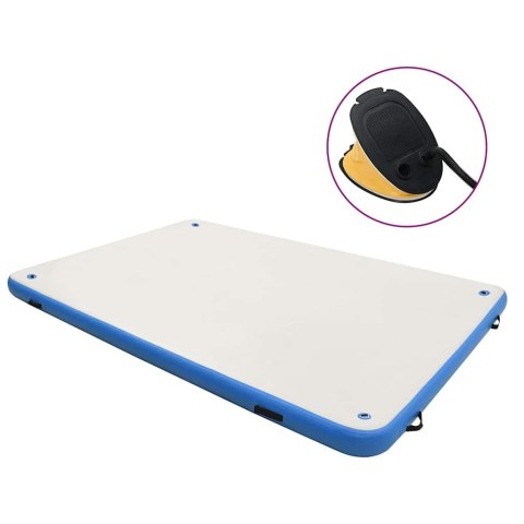 NADMUCHIWANA PLATFORMA WODNA NIEBIESKO-BIAŁA 300X200X15CM