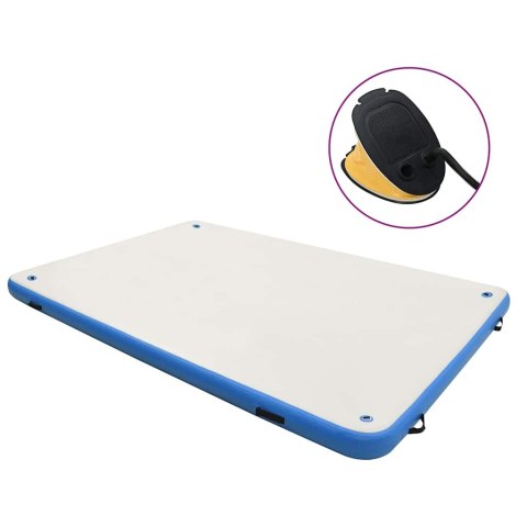 NADMUCHIWANA PLATFORMA WODNA NIEBIESKO-BIAŁA 300X300X15CM