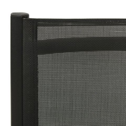 SKŁADANE KRZESŁA OGRODOWE 2 SZT. TEXTILENE I ALUMINIUM