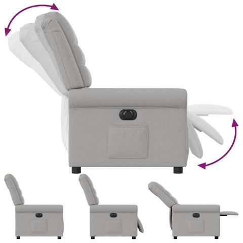 ELEKTRYCZNY FOTEL ROZKŁADANY CLOUD GREY FABRIC