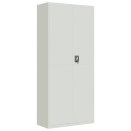 SZAFA NA DOKUMENTY JASNOSZARA 90X40X200CM STALOWA