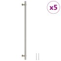 UCHWYTY DO SZAFEK 5 SZT. SREBRNE 320 MM STAL NIERDZEWNA