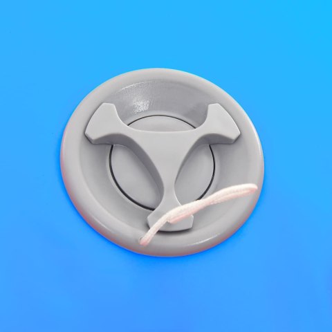 DMUCHANY WAŁEK GIMNASTYCZNY Z POMPKĄ 100X60CM PVC NIEBIESKI